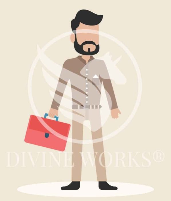 Free Adobe Illustrator Business Man Vector Illustration by Divine Works