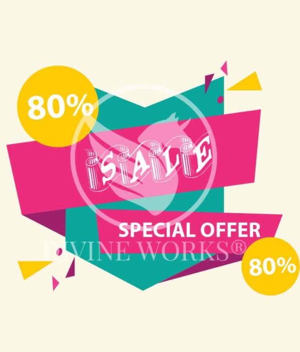 Free Adobe Illustrator Sale Badge Vector Illustration by Divine Works