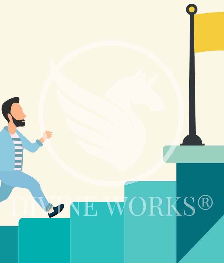Download Free Adobe Illustrator Success To Stairs Vector Illustration