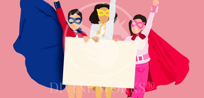 Free Adobe Illustrator Super Kids Vector Illustration by Divine Works