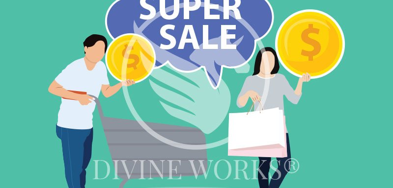 Free Adobe Illustrator Super Sale Vector Illustration by Divine Works