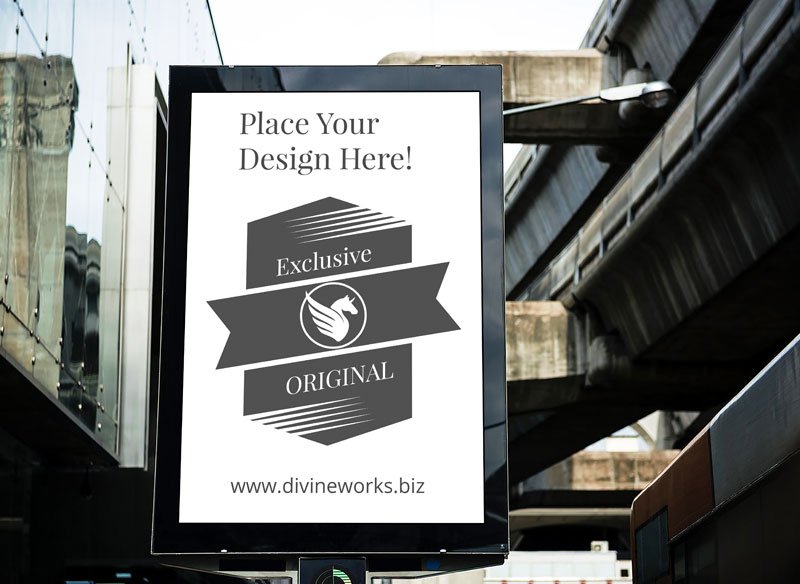 Free Billboard Outdoor Advertising Mockup by Divine Works