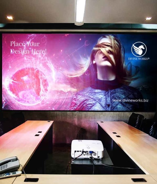 Free Meeting Room Presentation Mockup by Divine Works