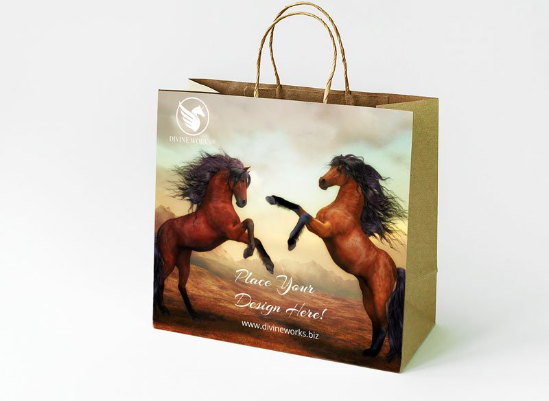 Free Paper Shopping Bag Mockup by Divine Works