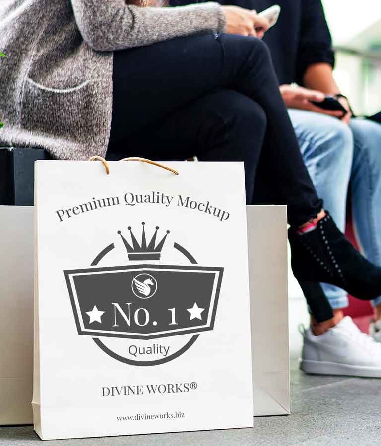 Free Shopping Bag Mockup by Divine Works