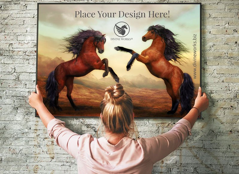 Free Wall Frame Mockup by Divine Works