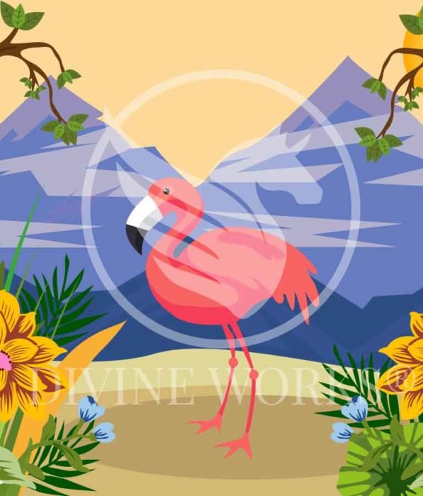 Free Adobe Illustrator Flamingo Vector Illustration by Divine Works