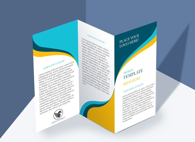 Free Standing Brochure Mockup by Divine Works