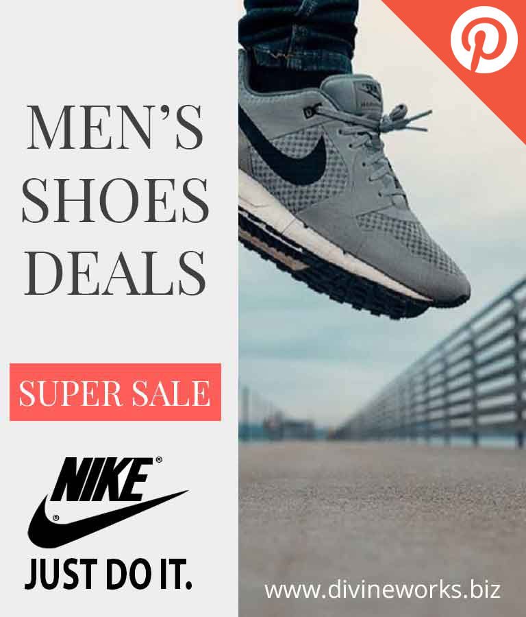 Free Shoes Sale Pinterest Post Templates by Divine Works