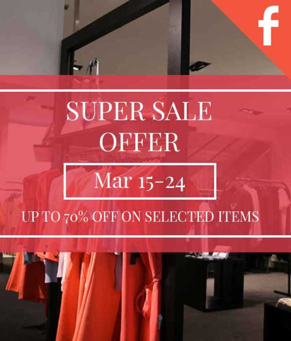 Free Super Sale Facebook Cover Photo Templates by Divine Works