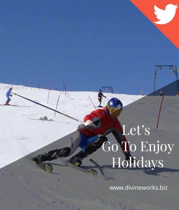Enjoy Holidays Twitter Post Template by Divine Works