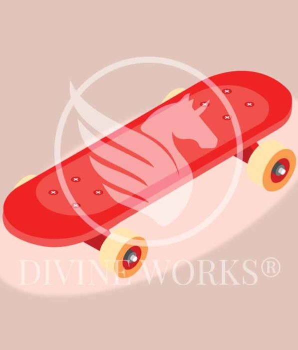 Free Adobe Illustrator Skateboard Vector Illustration by Divine Works