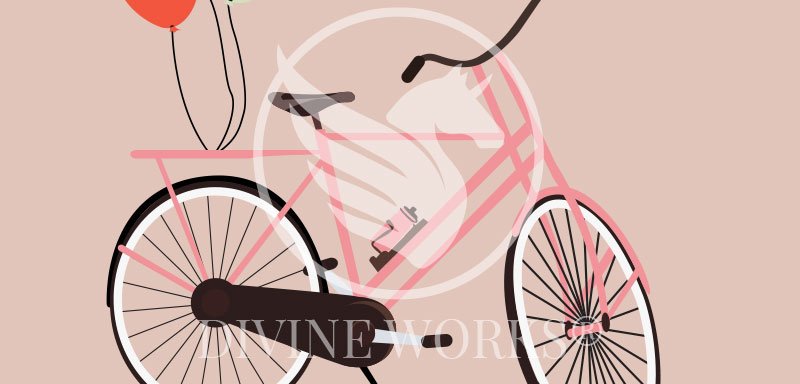 Free Adobe Illustrator Cartoon Bicycle Vector Illustration by Divine Works