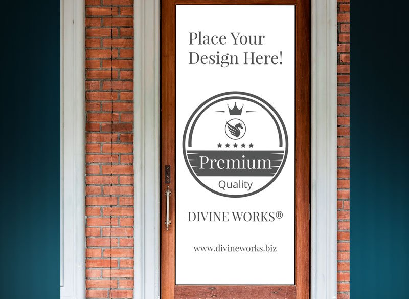 Free Door Entrance Mockup by Divine Works