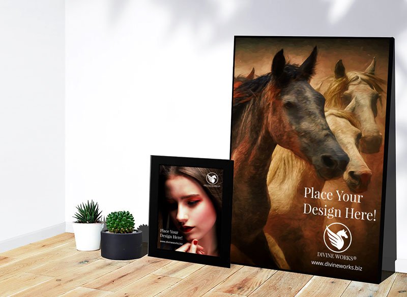 Free Picture Frame & Poster Frame Mockup by Divine Works