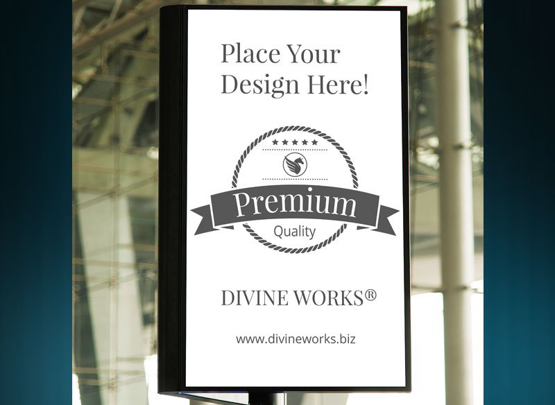 Free Pole Sign Mockup by Divine Works