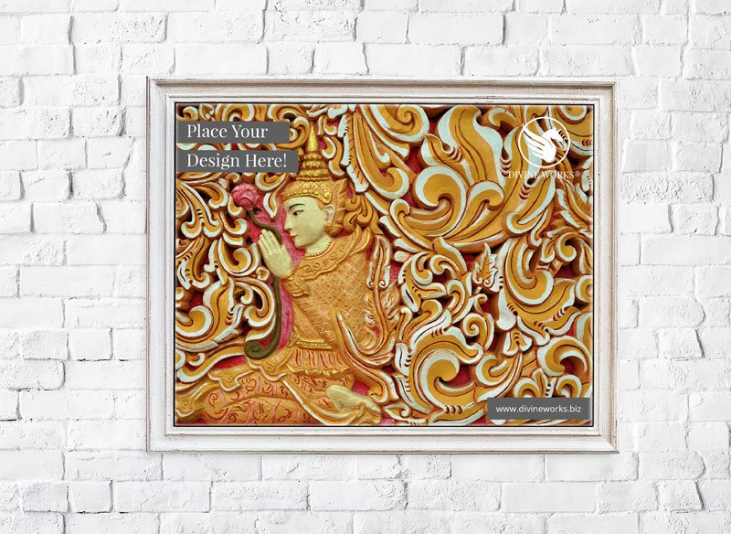 Free Wall Poster Mockup by Divine Works