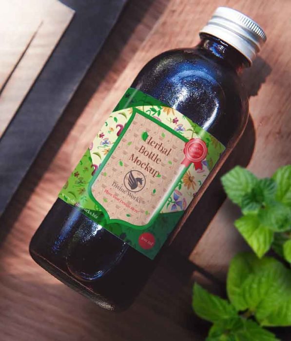 Free Syrup Bottle Mockup by Divine Works