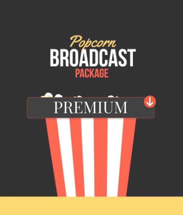 Popcorn Broadcast Package Essential Graphics | Mogrt