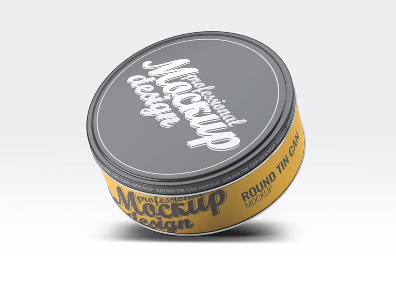 Round Tin Can Mock-Up