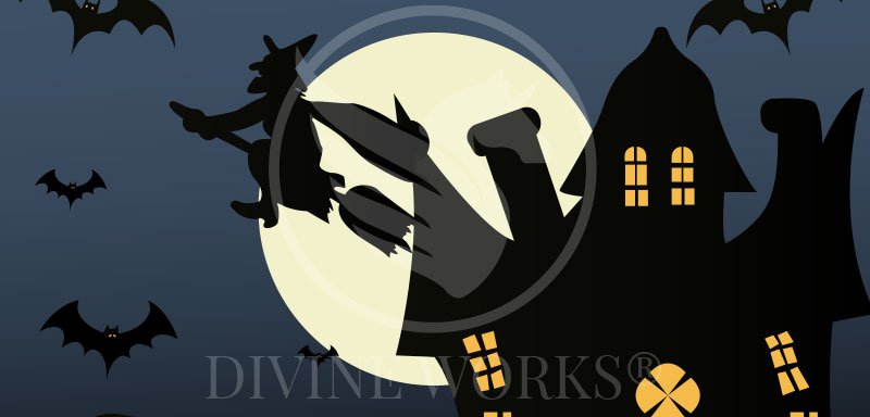Free Adobe Illustrator Scary House Vector Illustration by Divine Works