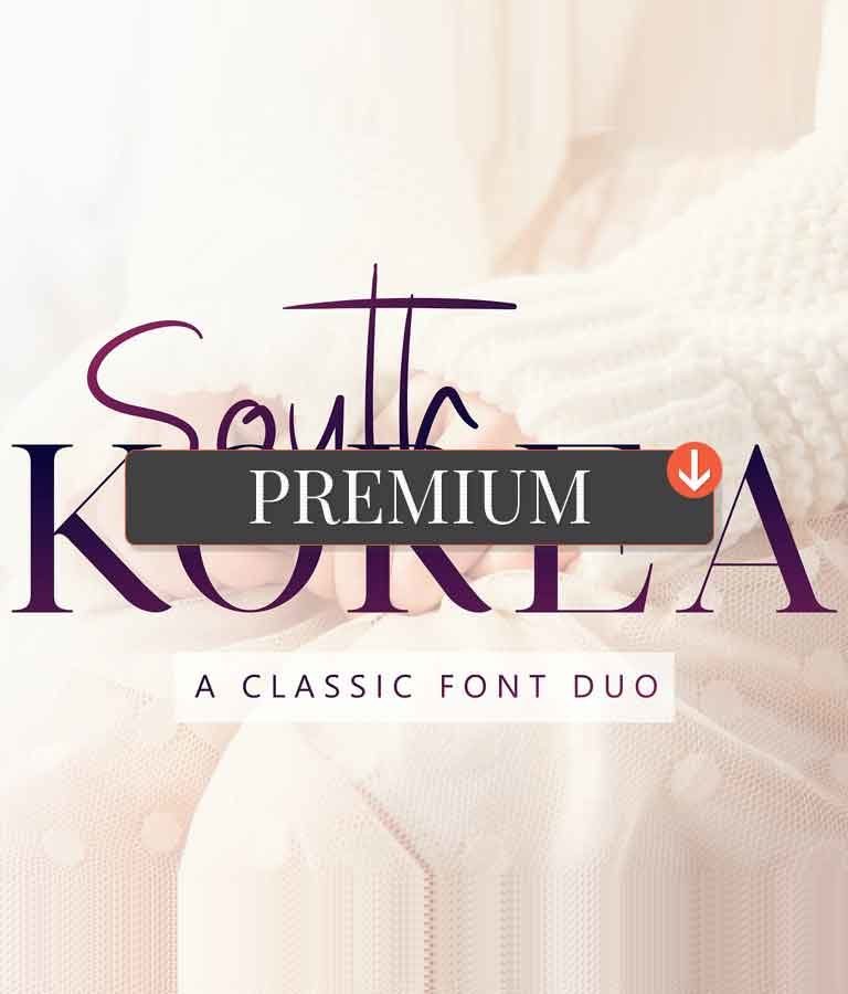South Korea - Font Duo