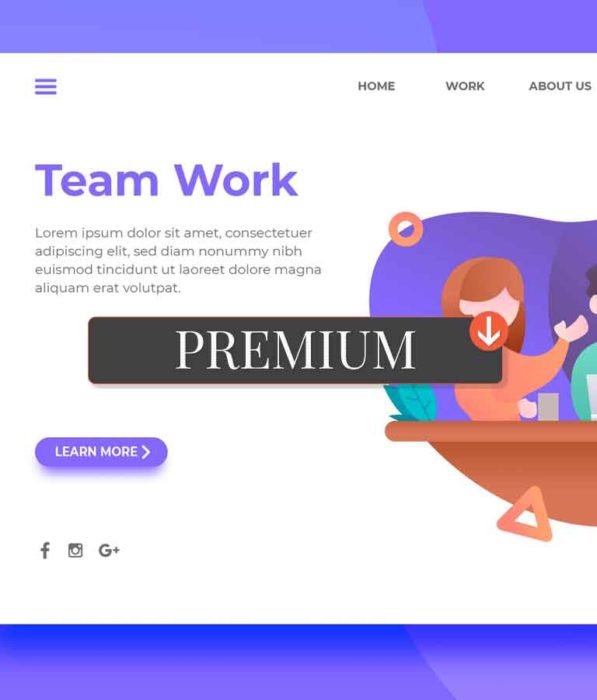 Team Work - Landing Page