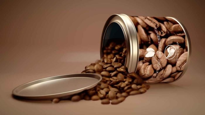 Coffee Beans Jar Mockup