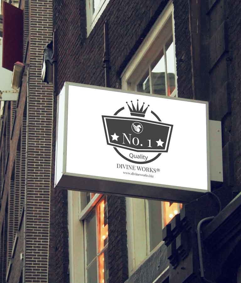 Free Wall Signage Mockup by Divine Works