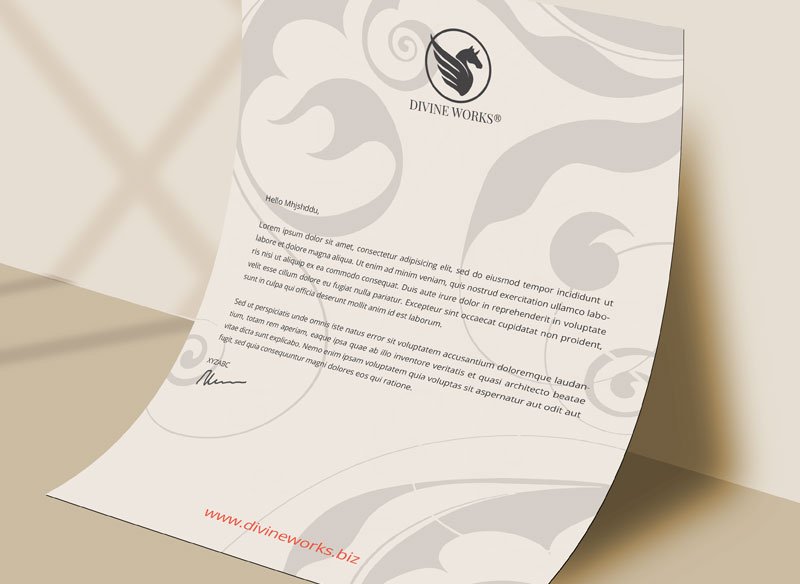 Free Flyer Letterhead Mockup by Divine Works