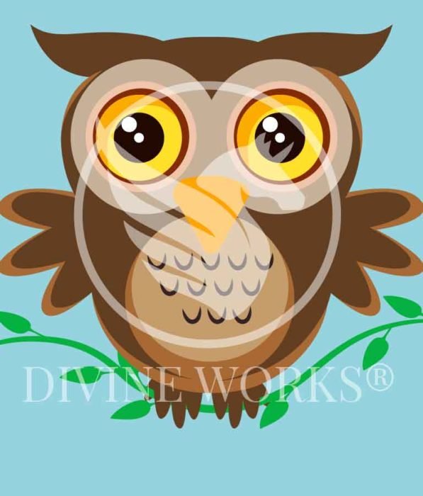 Free Adobe Illustrator Owl Vector Illustration by Divine Works