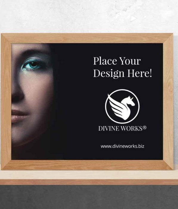 Free Wooden Picture Frame Mockup by Divine Works
