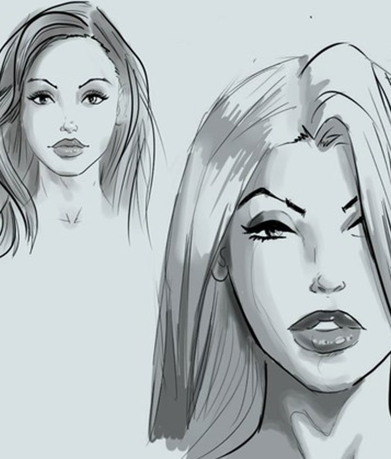 Learn to Draw Pretty Faces for Comic Books