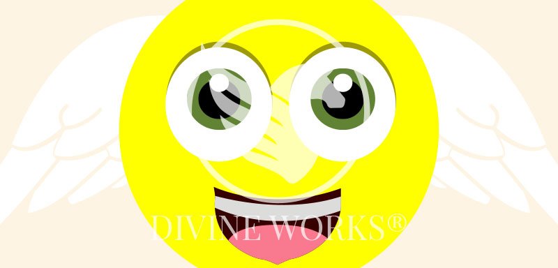 Free Adobe Illustrator Smiley Angel Vector Illustration by Divine Works