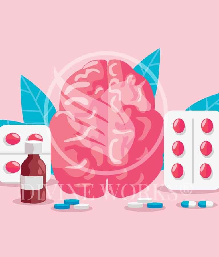 Free Adobe Illustrator Human Brain Vector Illustration by Divine Works