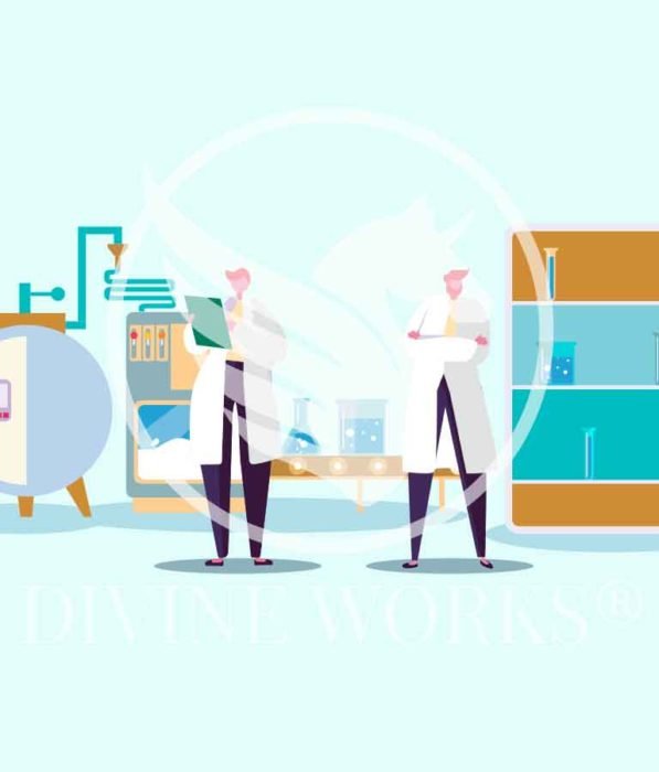 Free Adobe Illustrator Scientist Laboratory Vector Illustration