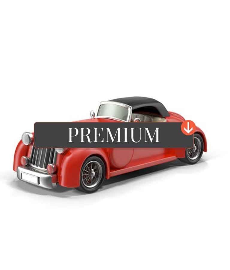 Cartoon Vintage Car