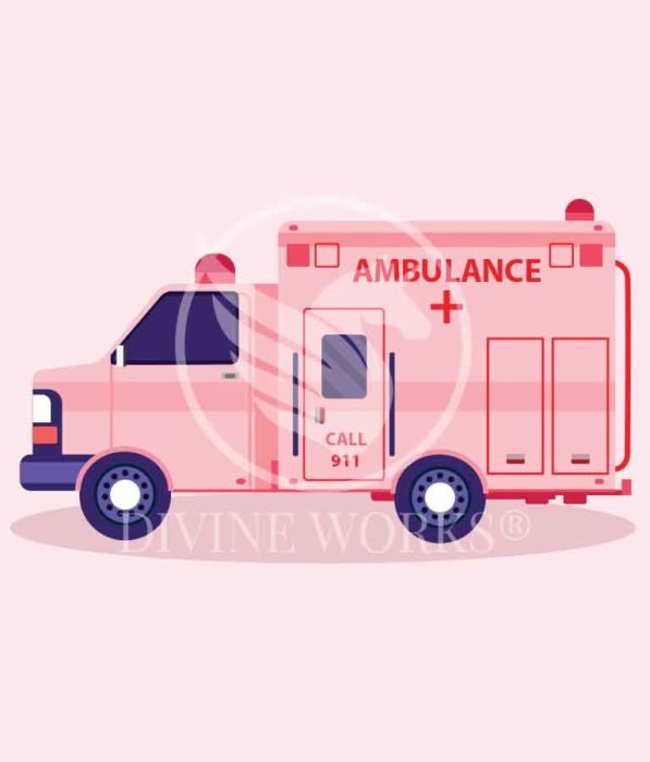 Free Adobe Illustrator Ambulance Van Vector Illustration by Divine Works