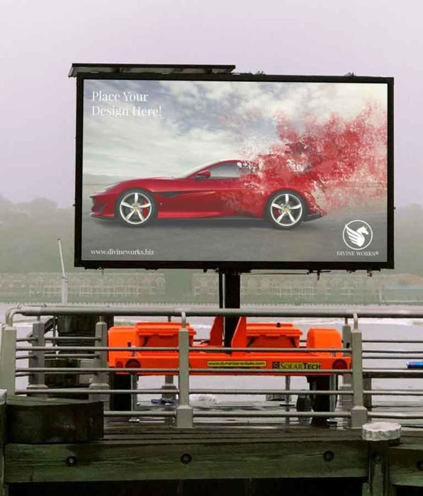 Free Outdoor Advertisement Billboard Mockup by Divine Works