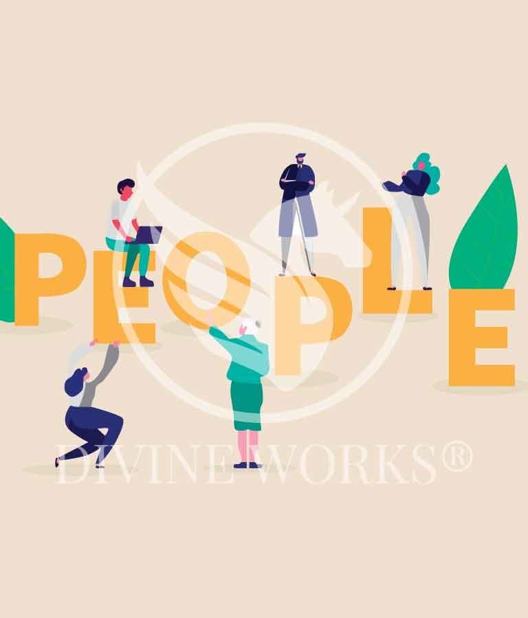 Free People Characters Vector Illustration by Divine Works