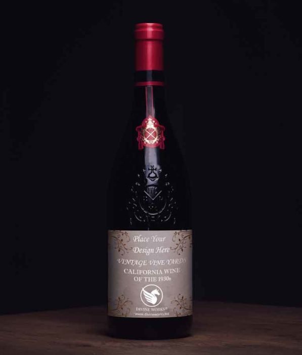 Free Wine Bottle Mockup by Divine Works