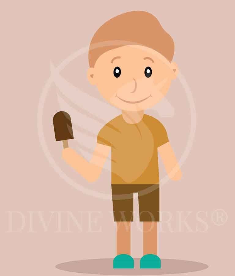 Free Adobe Illustrator Kid Character Vector Illustration by Divine Works