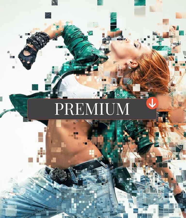 Pixelated Photoshop Action