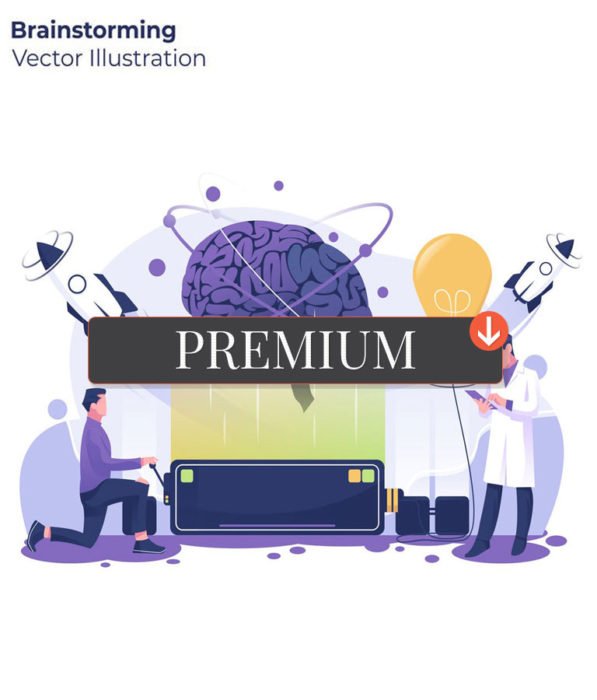 Brainstorming - Vector Illustration