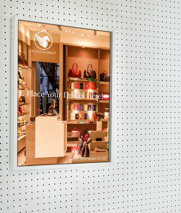 Free Indoor Advertising Poster Mockup by Divine Works