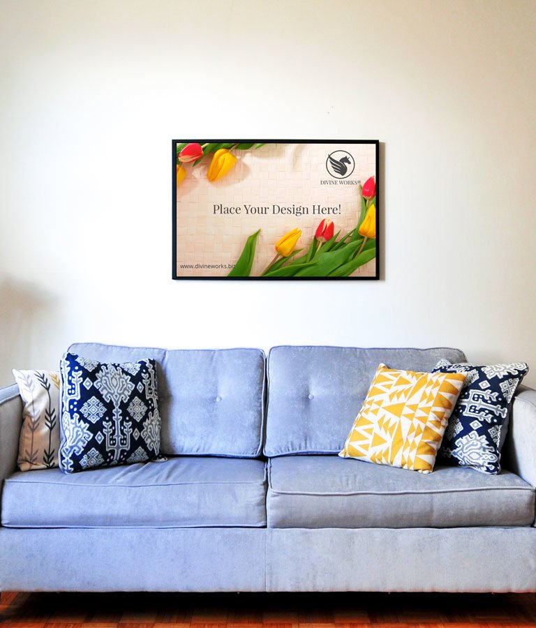 Free Landscape Picture Frame Mockup by Divine Works