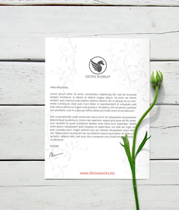 Free Letterhead Mockup by Divine Works