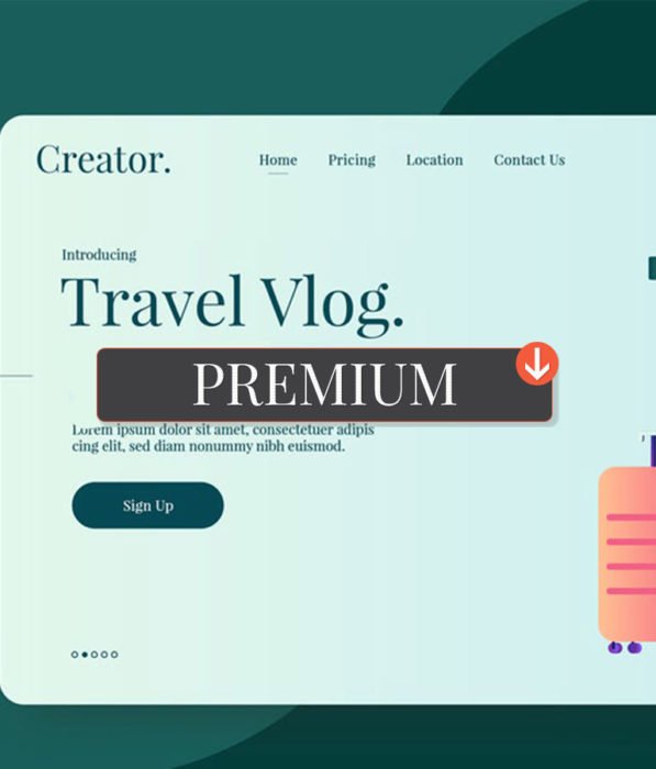 Vlogger Vector Illustration