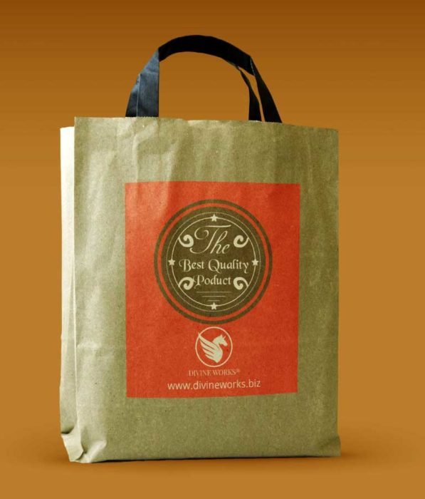 Free Brown Paper bag Mockup