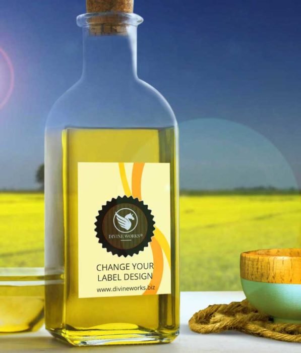 Free Mustard Bottle Mockup PSD